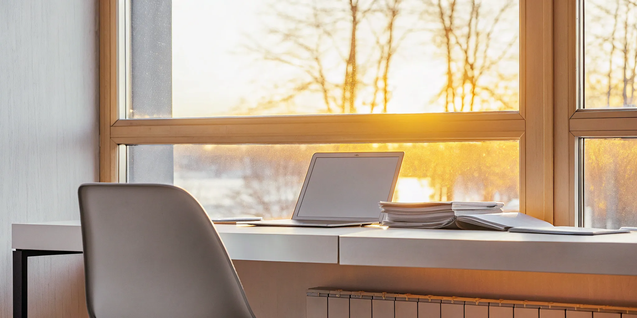 Office desk with documents for an employer sponsored disability insurance plan.
